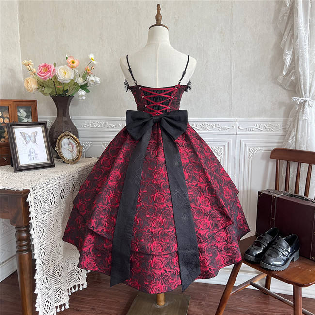 Rose Jacquard Gothic Lolita Dress