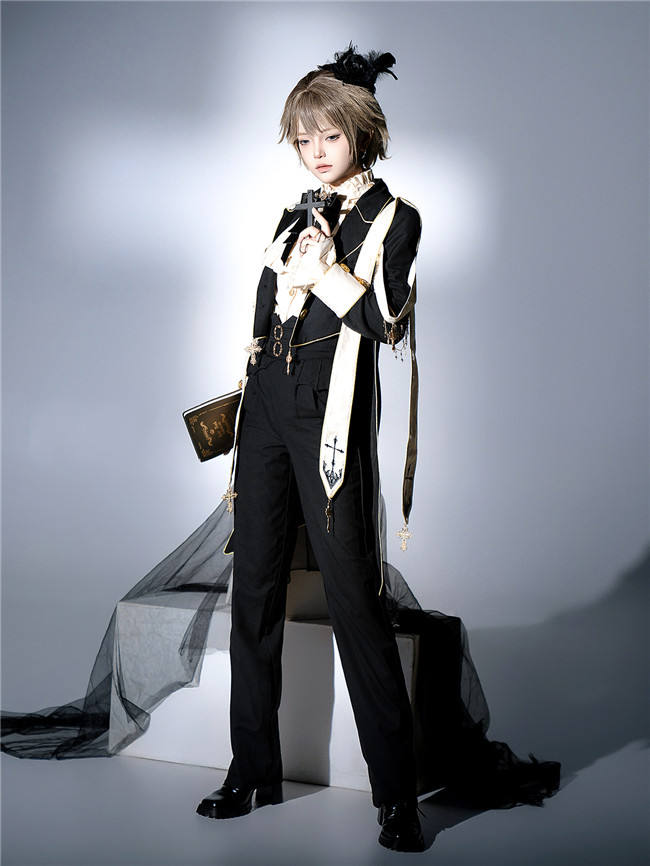 The Prayer Ouji Lolita Coat, Trousers and Blouse