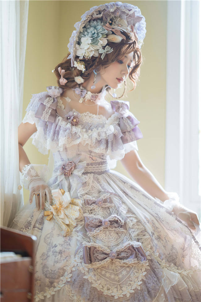The Key to the Mysterious Realm Hime Lolita Dress Full Set