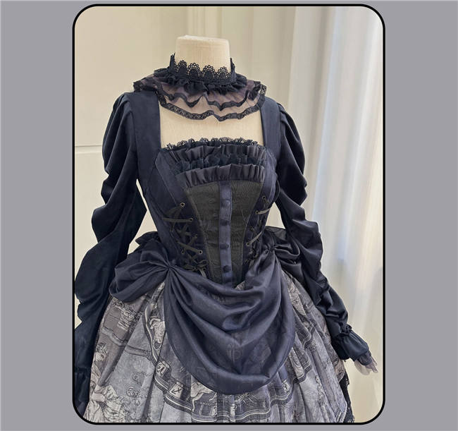 Susin Astrolabe Dark Gothic Lolita Dress, Skirt, Blouse and Accessory