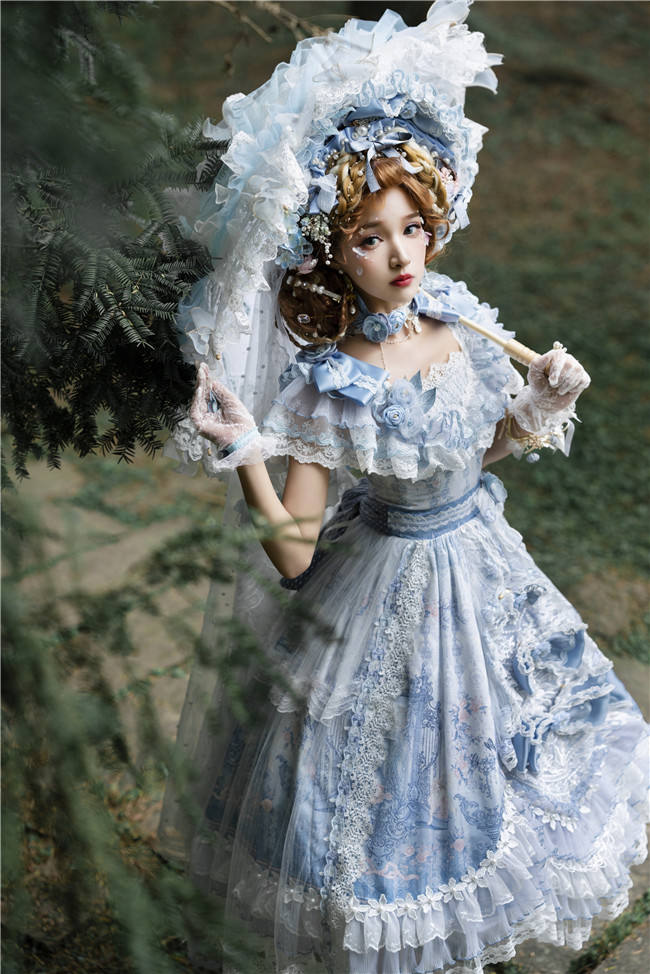 The Key to the Mysterious Realm Hime Lolita Dress Full Set