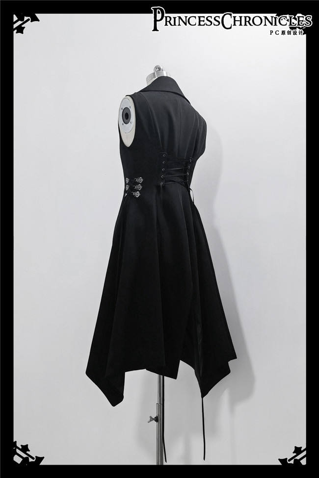 Princess Chronicles Retro Dark Medieval Slim Fit Vest Ouji Fashion