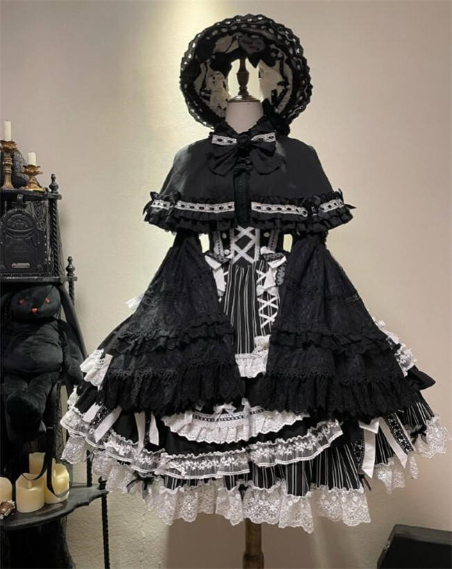 Lost Aqua Hybird Doll Lolita Dress and Cape