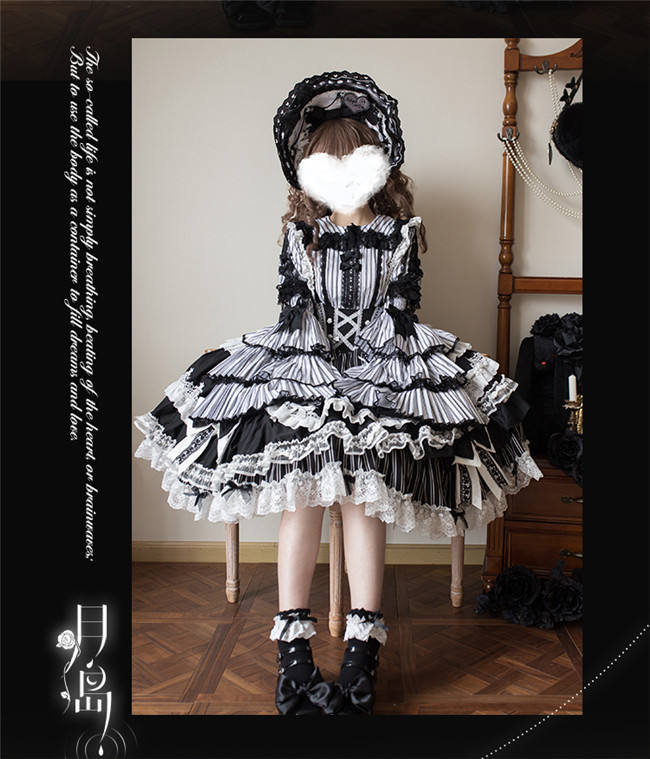 Lost Aqua Hybird Doll Lolita Dress and Cape
