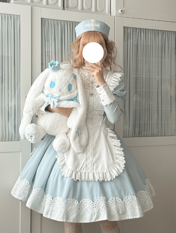 Rosy Dream Rabbit Lolita Bag and Doll
