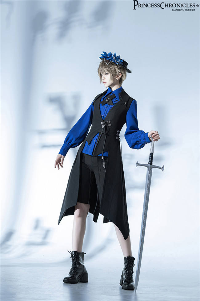 Princess Chronicles Retro Dark Medieval Slim Fit Vest Ouji Fashion