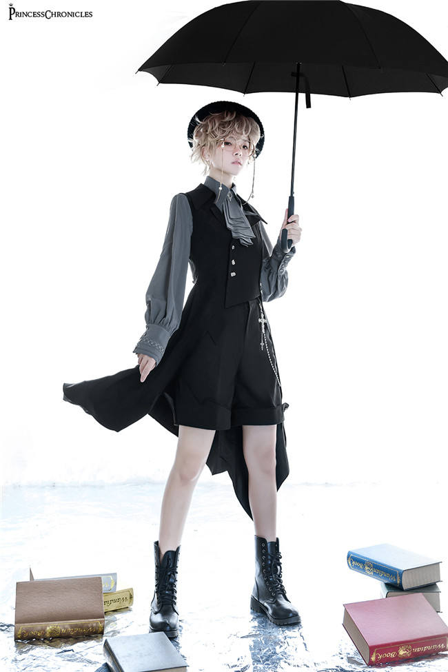 Princess Chronicles Retro Dark Medieval Ouji Lolita Vest Ouji Fashion