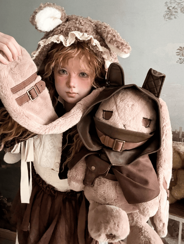 Rosy Dream Rabbit Lolita Bag and Doll