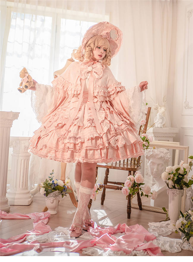 Lost Aqua Hybird Doll Lolita Dress and Cape
