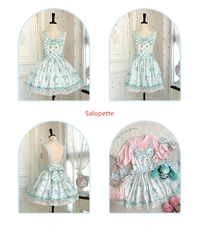 Hatsune Miku Co-branded Sweet Lolita Dress and Accessories