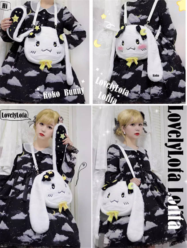 Lovely Lota Moon Star Bunny Bag