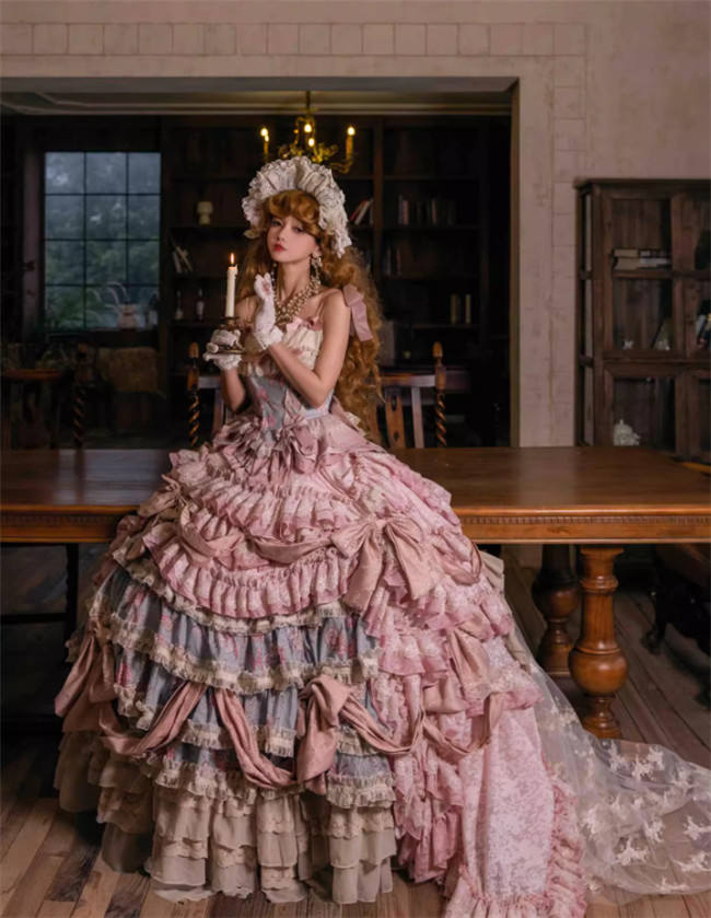 Gem and Rose Luxury Hime Lolita Dress Fullset