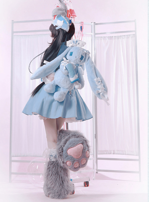 Rosy Dream Rabbit Lolita Bag and Doll
