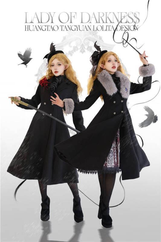 Lady of Darkness Black Gothic Long Coat
