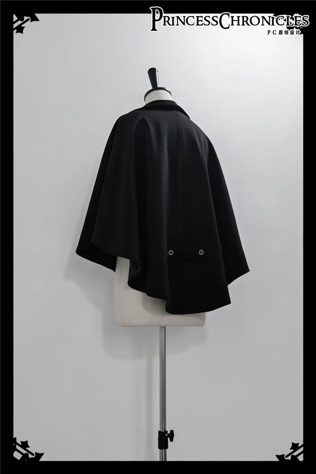 Princess Chronicles Black Rabbits Ouji Fashion Vest, Cape and Short Pants