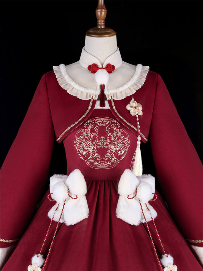 Pray for a Good Harvest Qi Lolita Dress and Coat