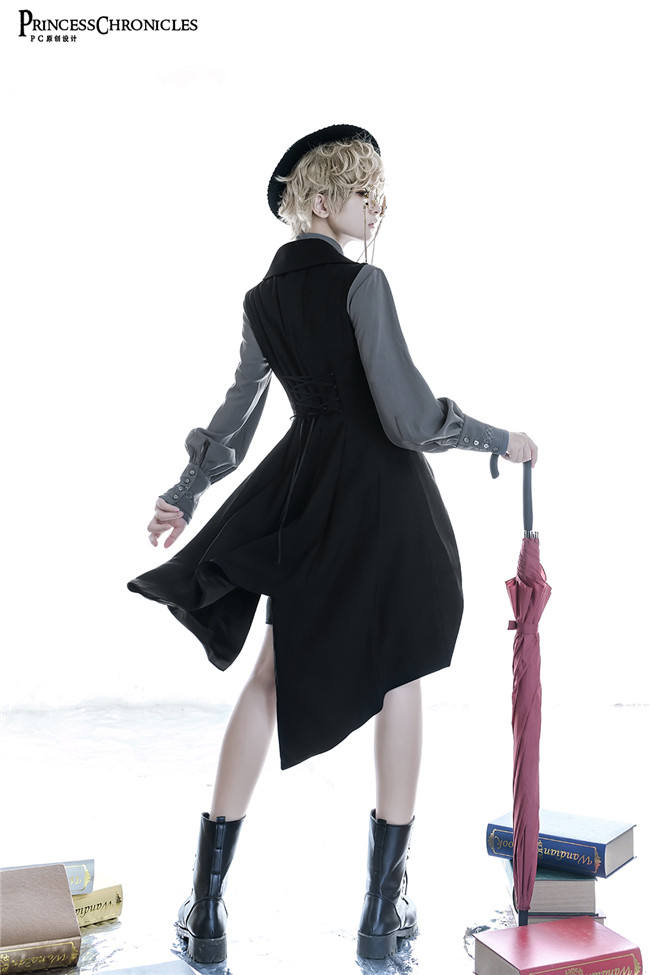 Princess Chronicles Retro Dark Medieval Ouji Lolita Vest Ouji Fashion