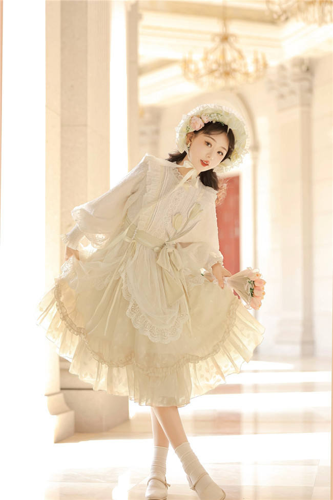 Flowers and Poetry Lolita One Piece Dress