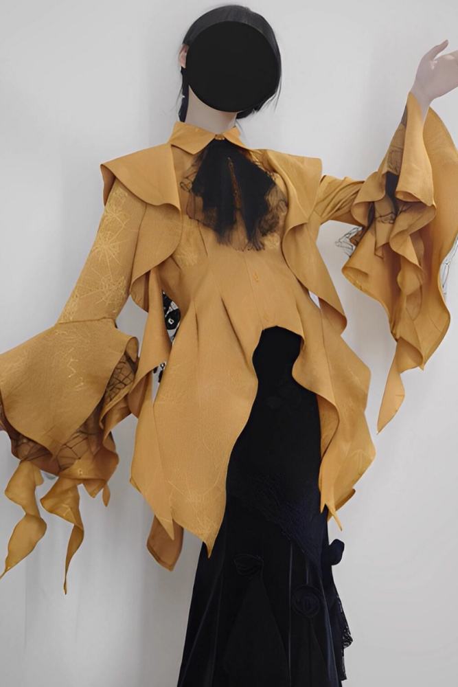 Cthulhu Shape Fake Collar OP and Blouse