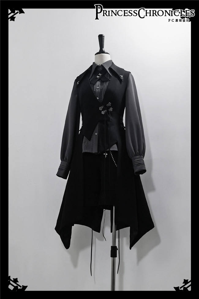 Princess Chronicles Retro Dark Medieval Slim Fit Vest Ouji Fashion