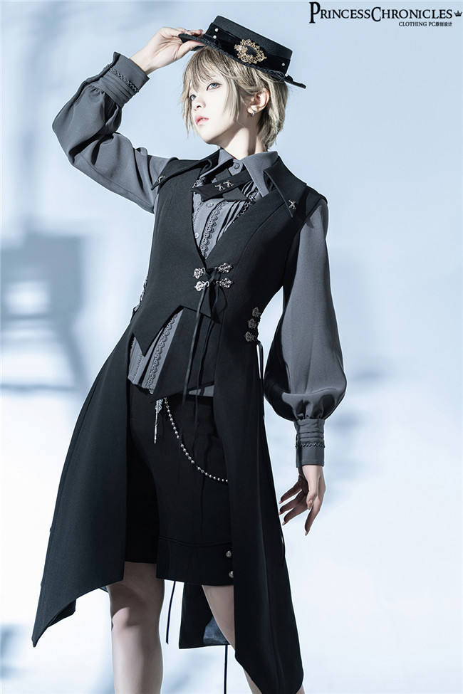 Princess Chronicles Retro Dark Medieval Slim Fit Vest Ouji Fashion