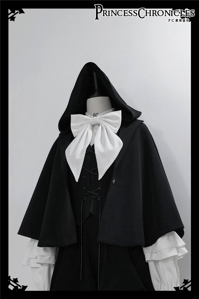 Princess Chronicles Black Rabbits Ouji Fashion Vest, Cape and Short Pants