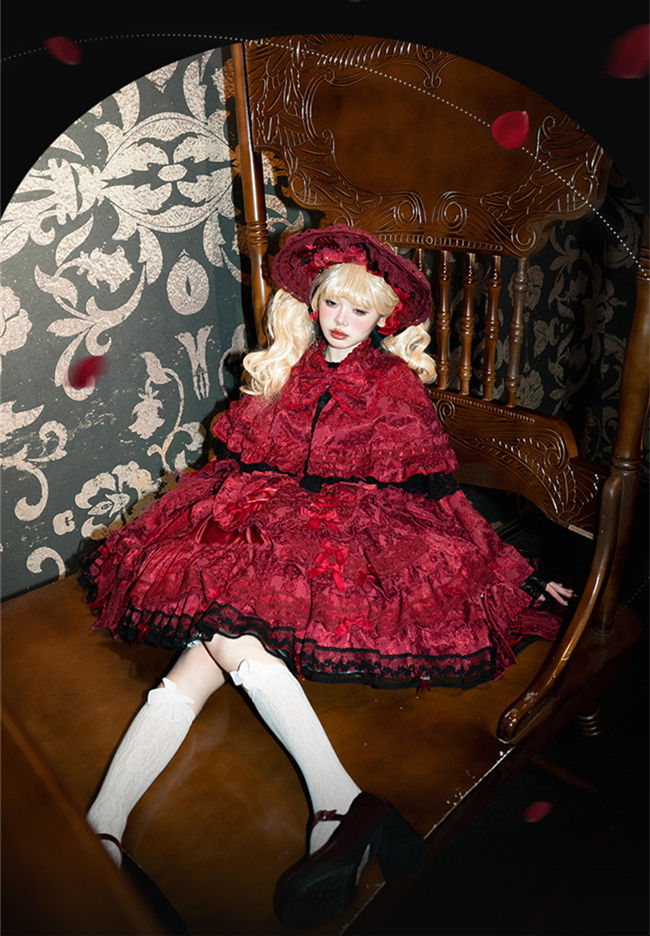 Lost Aqua Hybird Doll Lolita Dress and Cape