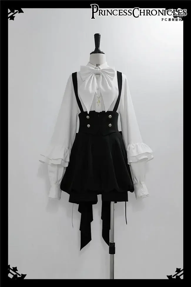 Princess Chronicles Black Rabbits Ouji Fashion Vest, Cape and Short Pants