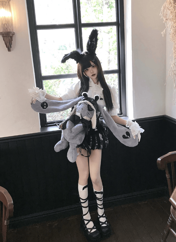 Rosy Dream Rabbit Lolita Bag and Doll