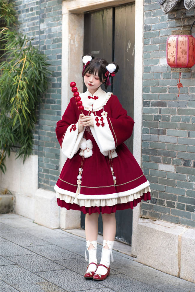 Pray for a Good Harvest Qi Lolita Dress and Coat