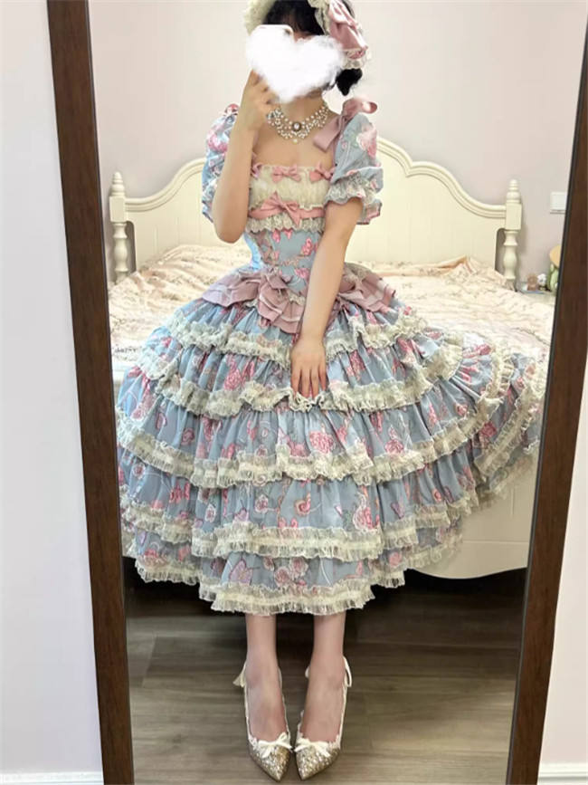 Gem and Rose Luxury Hime Lolita Dress Fullset