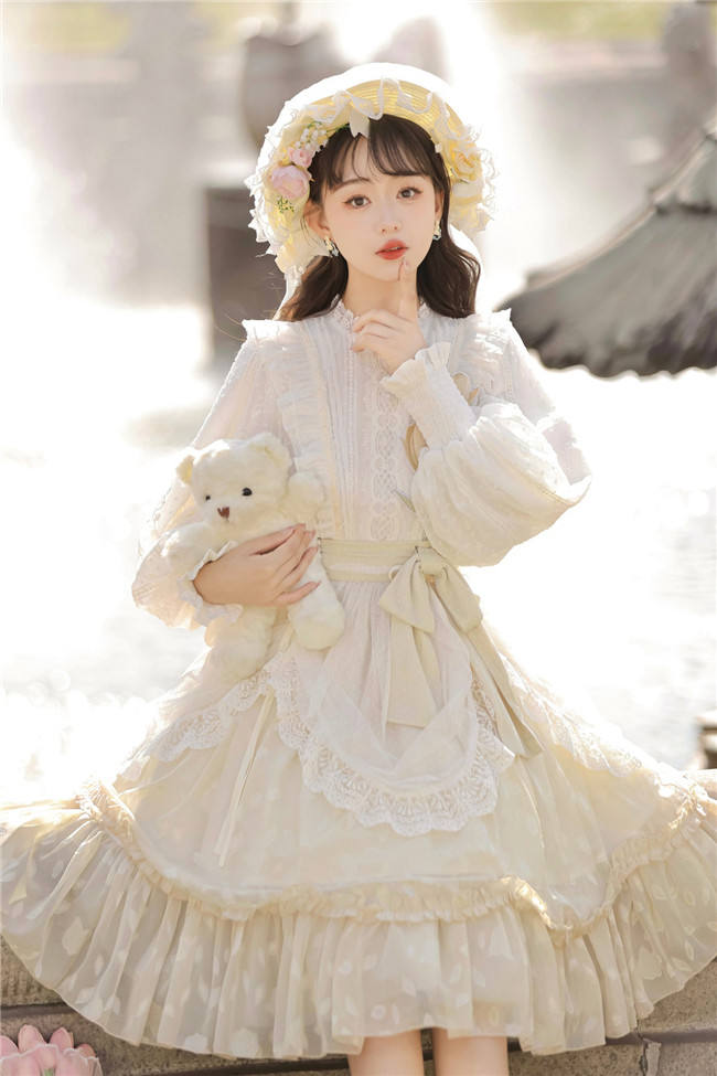 Flowers and Poetry Lolita One Piece Dress