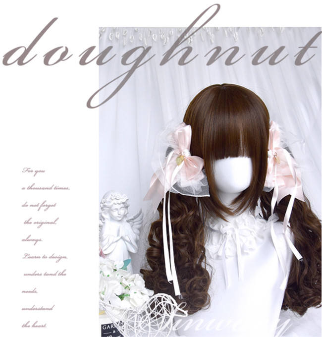 Doughnut Dark Brown Curly Lolita Wig