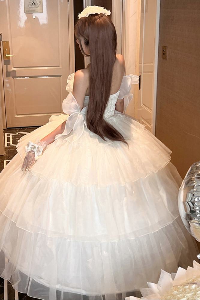 Diamond Honey ~Mousse Melody~ Pink Blue Beige Formal Dress