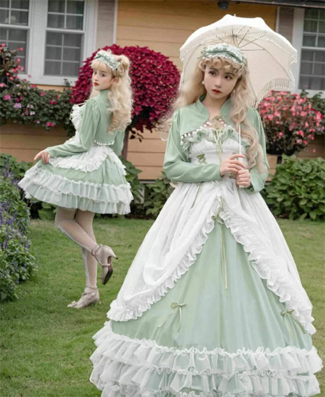 Green Plus Size Friendly Hime Lolita Dress