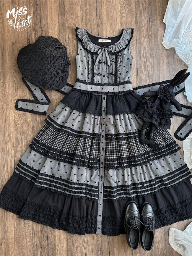 Miss Point Garden Sunflower Tiered Skirt Lolita Jumper Dress