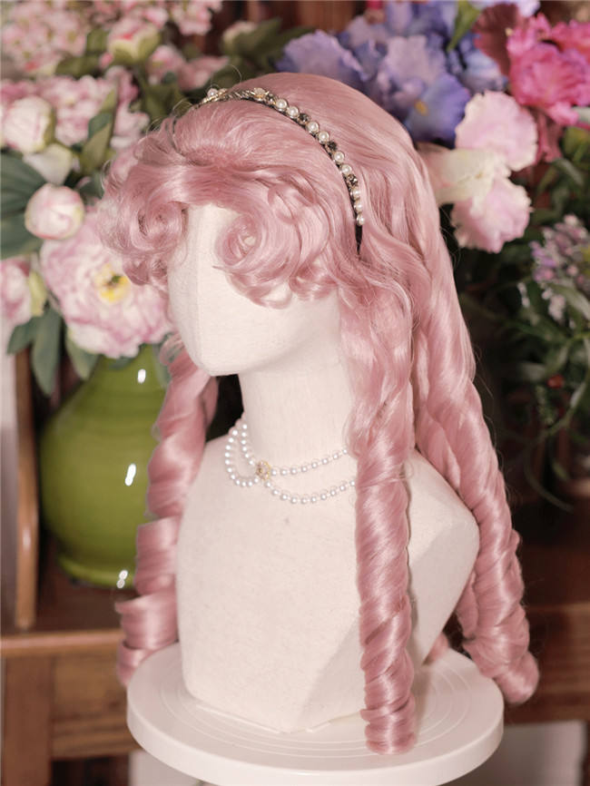 Daydream Roman Curls Pink Princess Wig