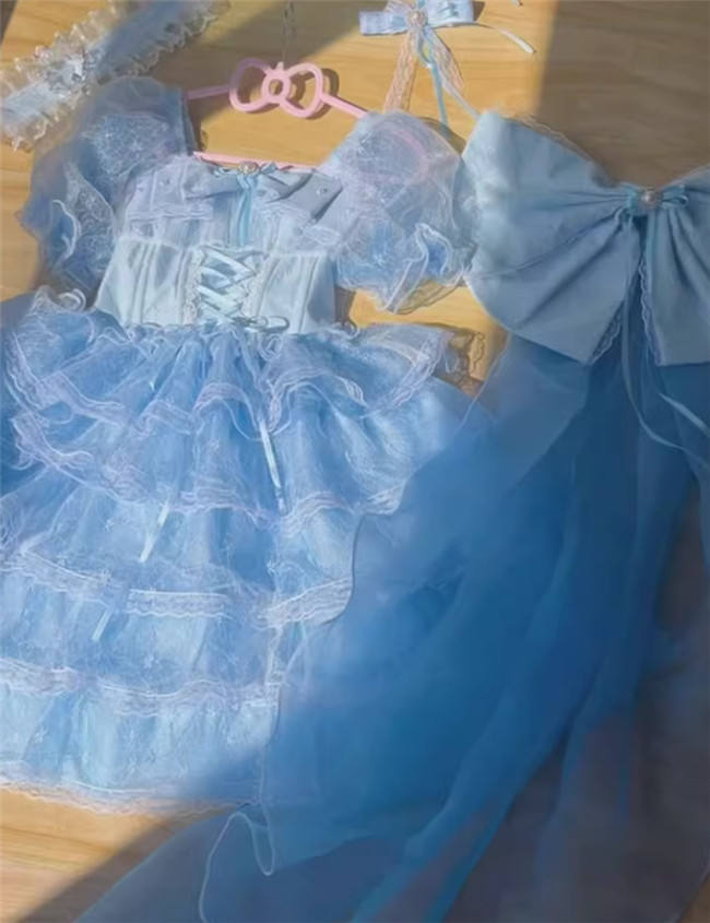 Plus Size Dress with Tiered Skirt