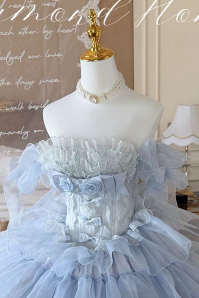 Diamond Honey ~Mousse Melody~ Pink Blue Beige Formal Dress