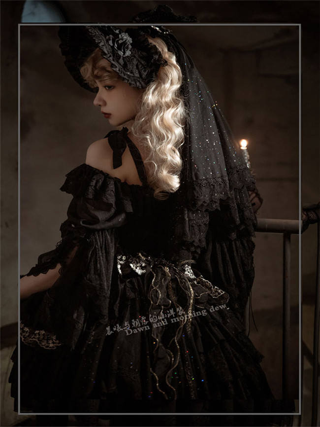 Morning  Elves Classic Lolita One Piece Dress Fullset