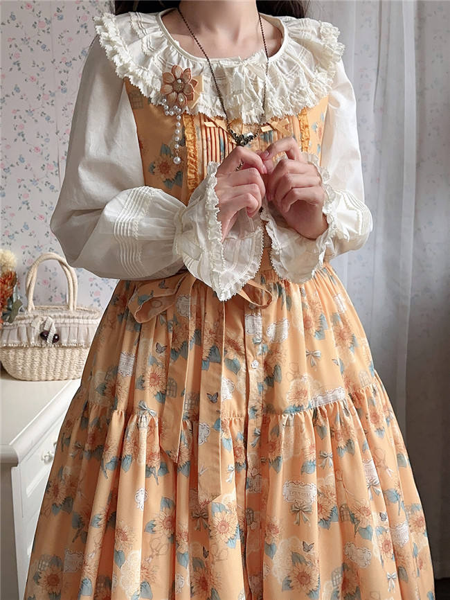 Miss Point Garden Sunflower Daily Wear Lolita Jumper Dress