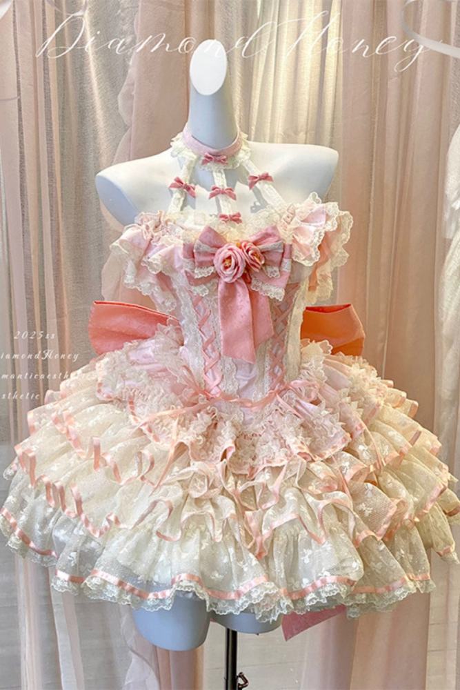 Diamond Honey ~Romantic Rose~ Halter Neck Formal Dress