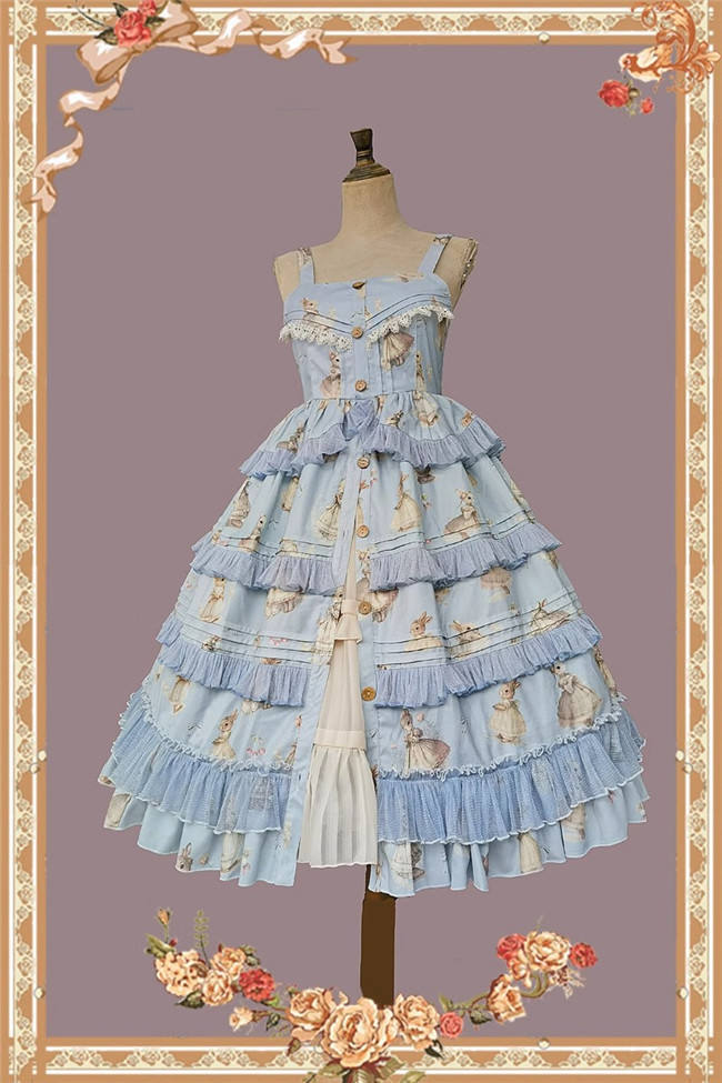 Infanta Miss Rabbit Lolita Jumper Dress, Blouse and Accessories