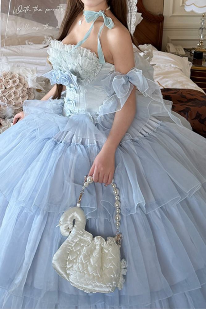 Diamond Honey ~Mousse Melody~ Pink Blue Beige Formal Dress