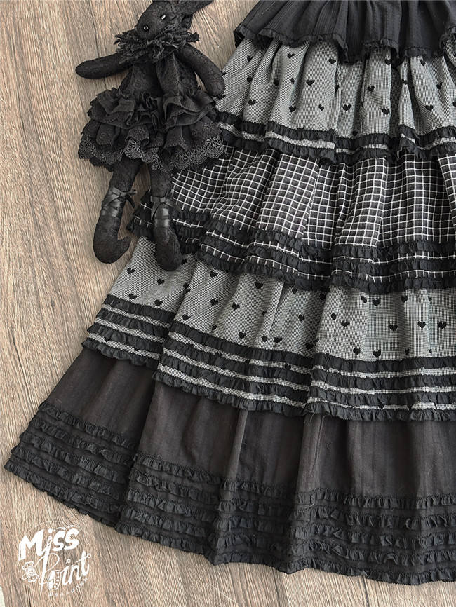 Miss Point Garden Sunflower Tiered Lolita Skirt