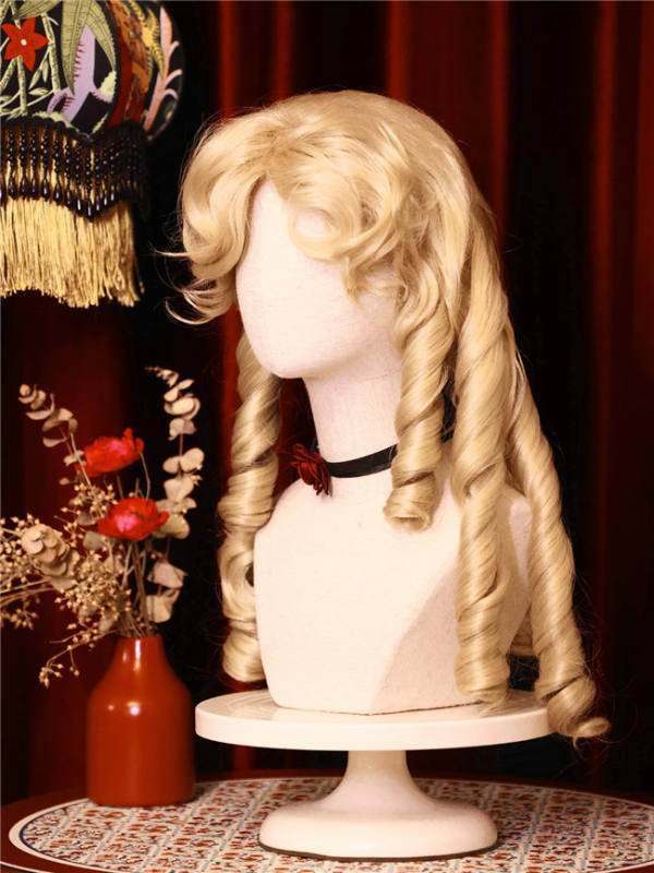 Duke's Daughter Roman Curls Blonde Lolita Wig