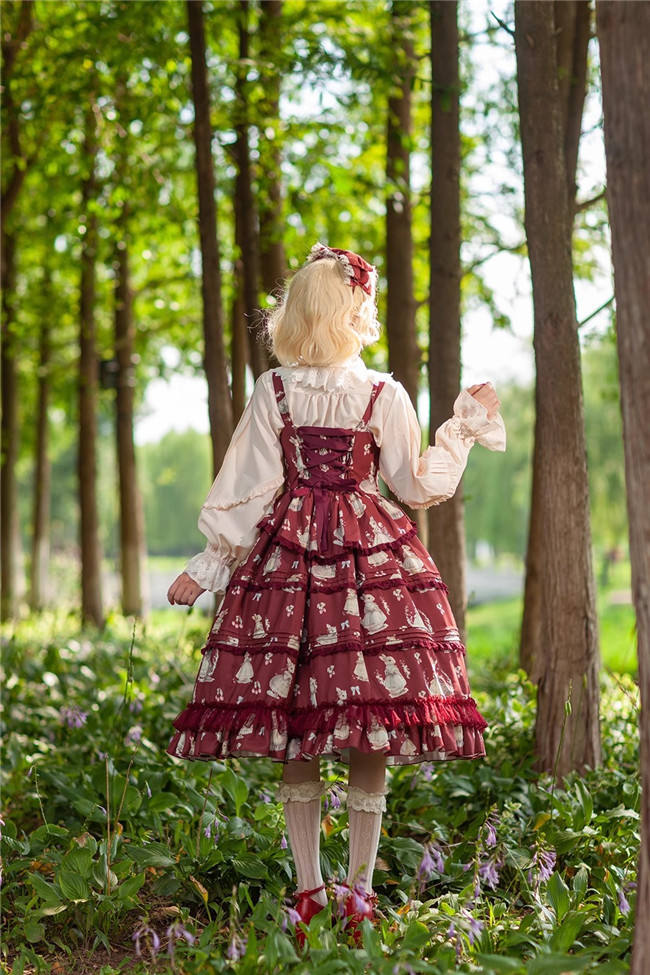 Infanta Miss Rabbit Lolita Jumper Dress, Blouse and Accessories