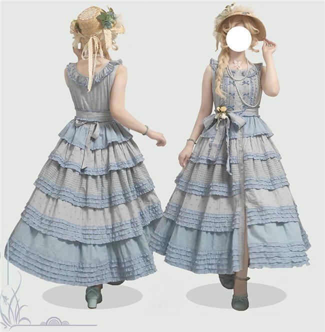 Miss Point Garden Sunflower Tiered Skirt Lolita Jumper Dress