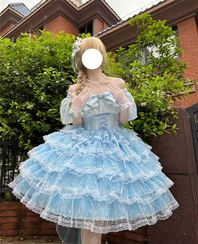 Plus Size Dress with Tiered Skirt