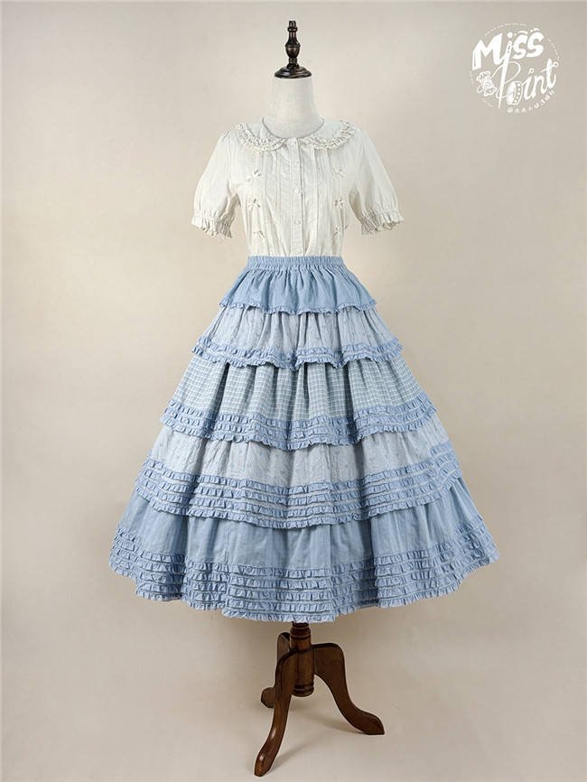 Miss Point Garden Sunflower Tiered Lolita Skirt